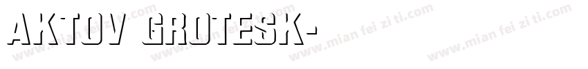 aktov grotesk字体转换